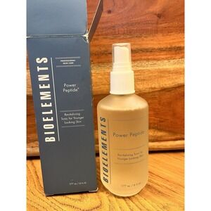 Bioelements Power Peptide 6 oz. Facial Toner Revitalizing Tonic For Younger Look